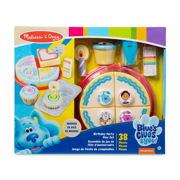 the Melissa & Doug Blue's Clues & You! Wooden Birthday Party Play Set (38 Pieces)
