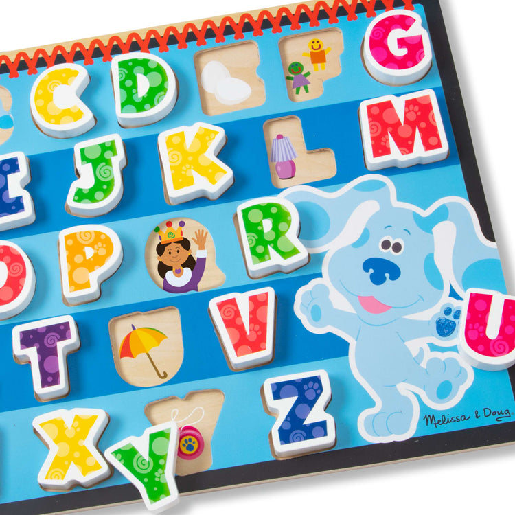 the Melissa & Doug Blue's Clues & You! Wooden Chunky Puzzle - Alphabet (26 Pieces)