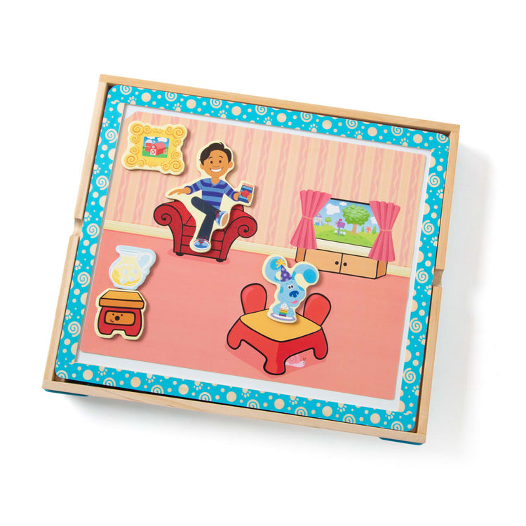 the Melissa & Doug Blue's Clues & You! Wooden Magnetic Picture Game (48 Pieces)