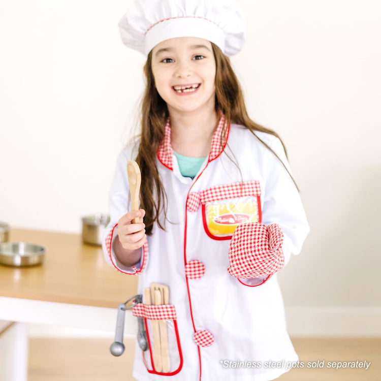 Melissa & Doug Chef Role Play Costume Dress -Up Set With Realistic Accessories