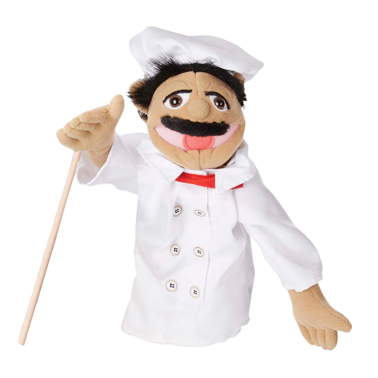 Melissa & Doug Chef Puppet (Al Dente) with Detachable Wooden Rod