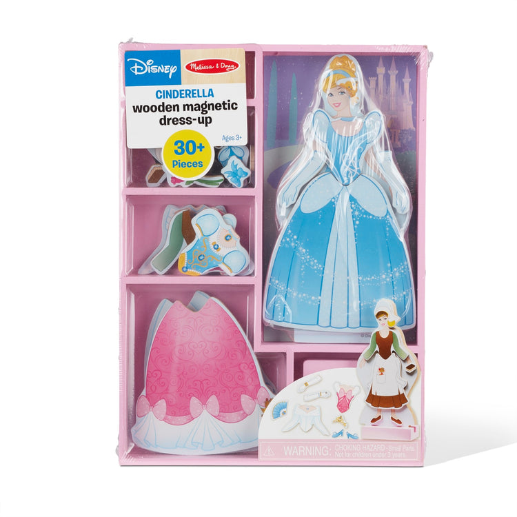 Melissa & Doug Disney Cinderella Magnetic Dress-Up Wooden Doll Pretend Play Set