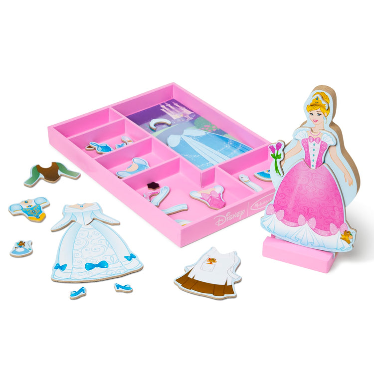 Melissa and Doug Princess and Mermaid Magnetic Dress-Up Wooden Doll Sets
