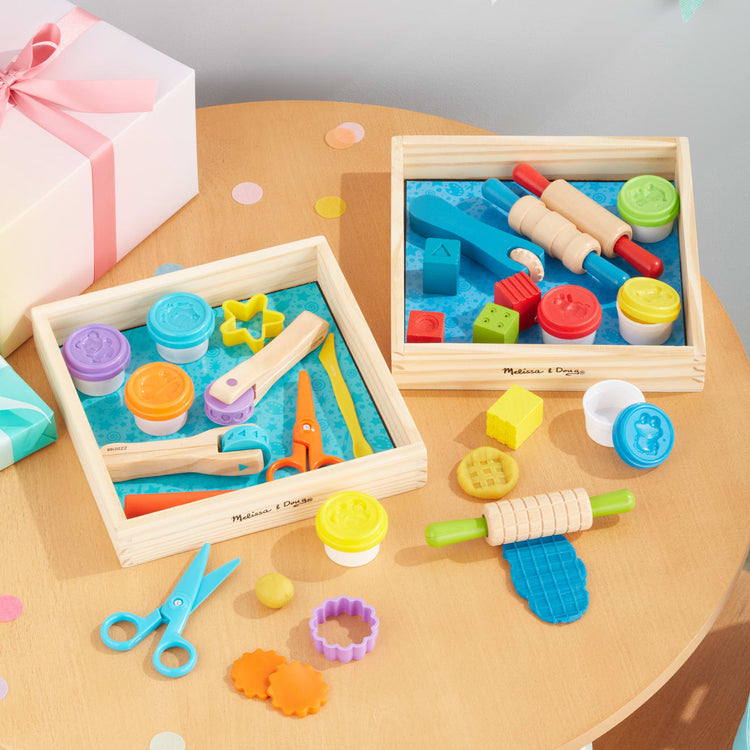 the Melissa & Doug Clay Play Activity Set - With Sculpting Tools and 8 Tubs of Modeling Dough