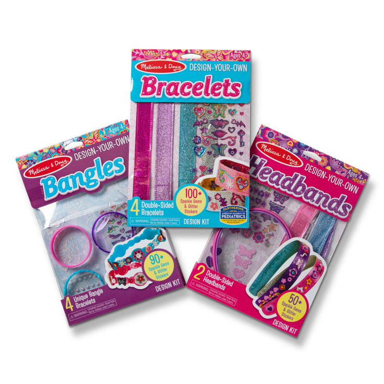 the Melissa & Doug Design-Your-Own Jewelry-Making Kits - Bangles, Headbands, and Bracelets