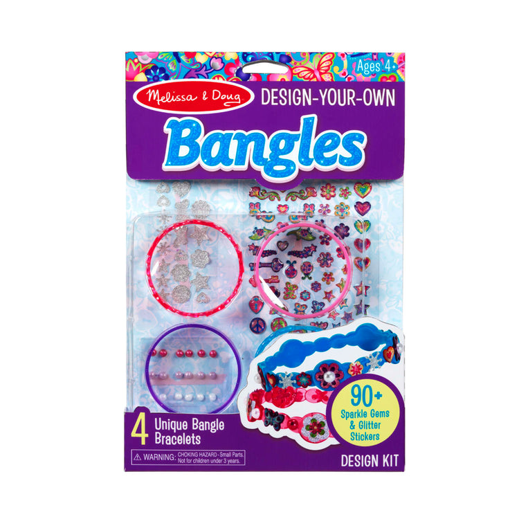 The front of the box for the Melissa & Doug Design-Your-Own Bangles Bracelet-Making Set (Makes 4 Bangles)