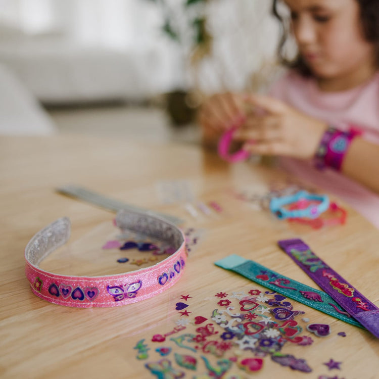 Headband Making Kit for Girls - Crafts for Girls Ages 6-8, Include 12  Headbands, Unique Birthday Gift Ideas for Girls, DIY Kits for Kids, Hair