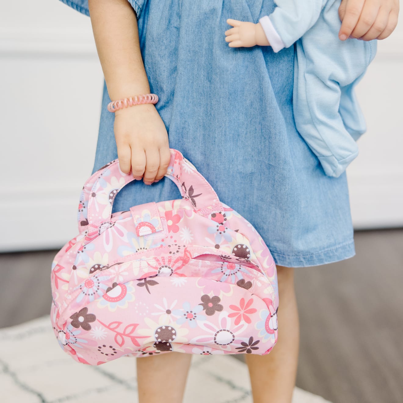 Orange Blossom Diaper Bag (100% Cotton with diamond Quilting) – Zoey
