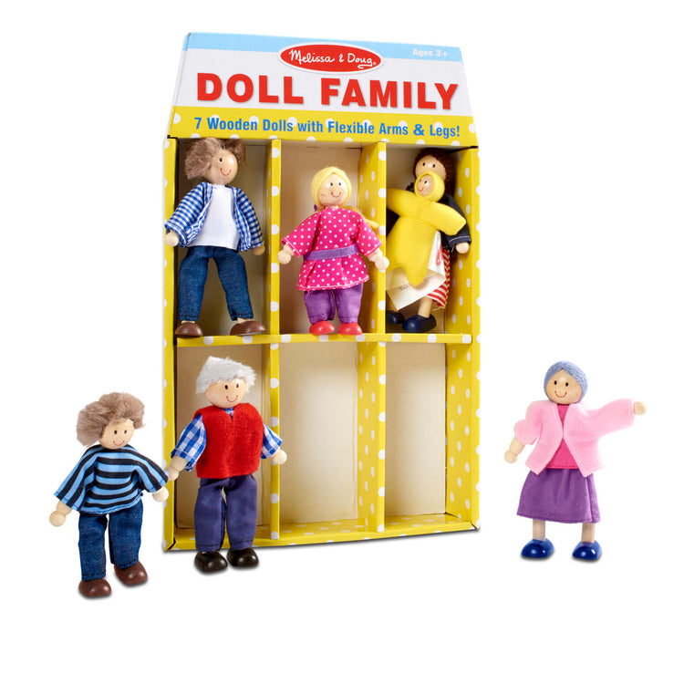 Wooden Doll Family
