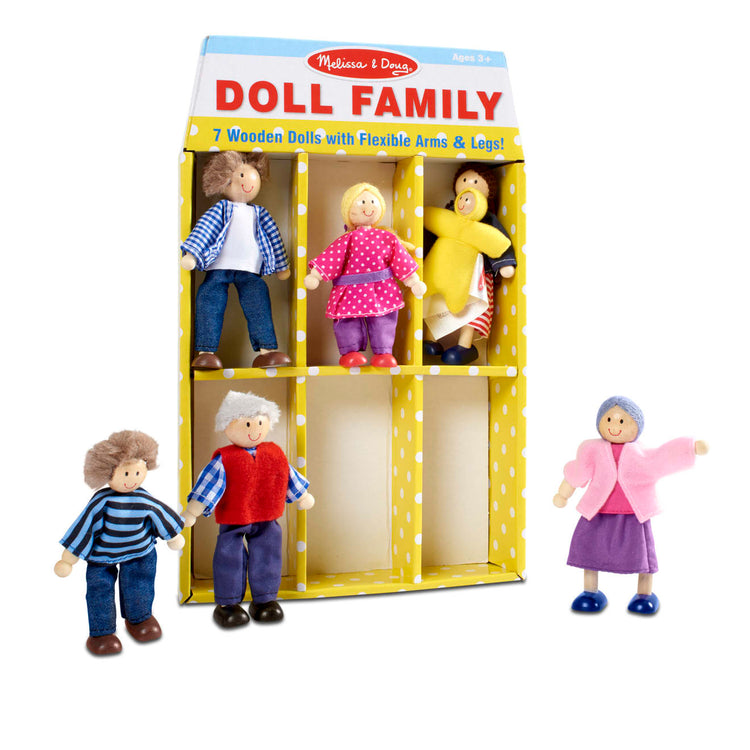 Melissa & Doug Wooden Family Doll Set