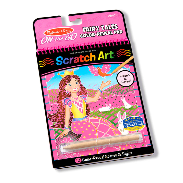 Melissa & Doug On the Go Scratch Art Color-Reveal Activity Pad - Fairy Tales