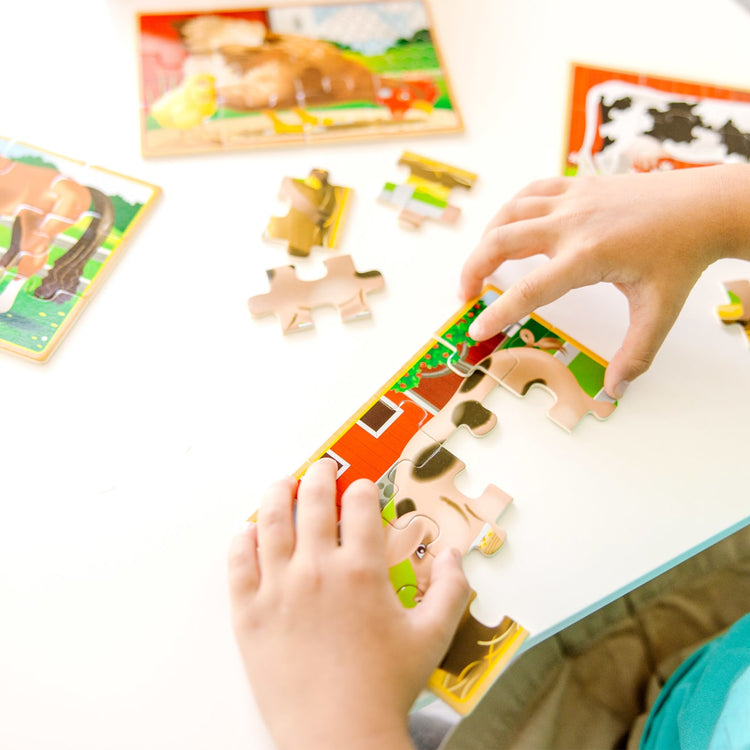 Farm Animals Jigsaw Puzzles in a Box