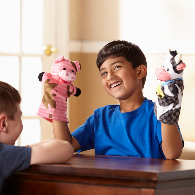 Farm Friends Hand Puppets | Melissa & Doug