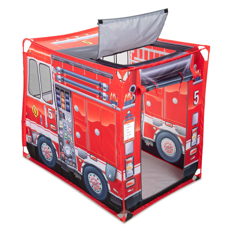 Melissa & Doug Fire Truck Fabric Play Tent and Storage Tote