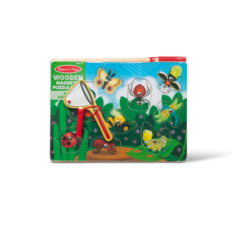 Melissa & Doug Magnetic Wooden Puzzle Game Set: Fishing and Bug Catching