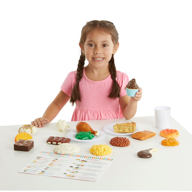 A child on white background with the Food Fun Combine & Dine Dinners - Red