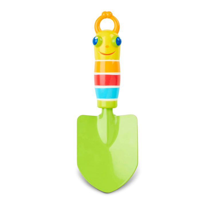 The loose pieces of the Melissa & Doug Sunny Patch Giddy Buggy Cultivator and Trowel Set, 2-Piece Children’s Metal Gardening Tools