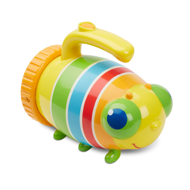 The loose pieces of the Melissa & Doug Sunny Patch Giddy Buggy Flashlight With Easy-Grip Handle