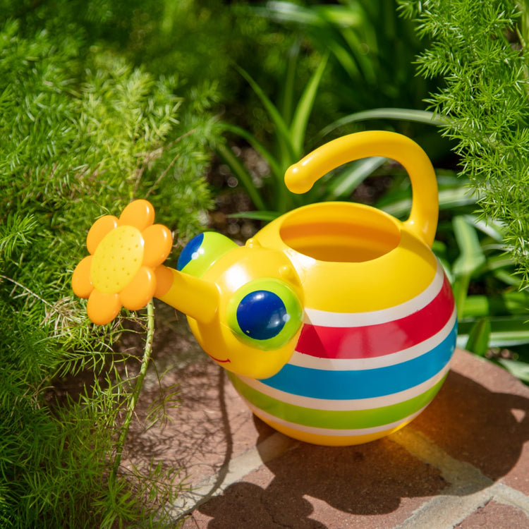 the Melissa & Doug Sunny Patch Giddy Buggy Watering Can With Flower-Shaped Spout