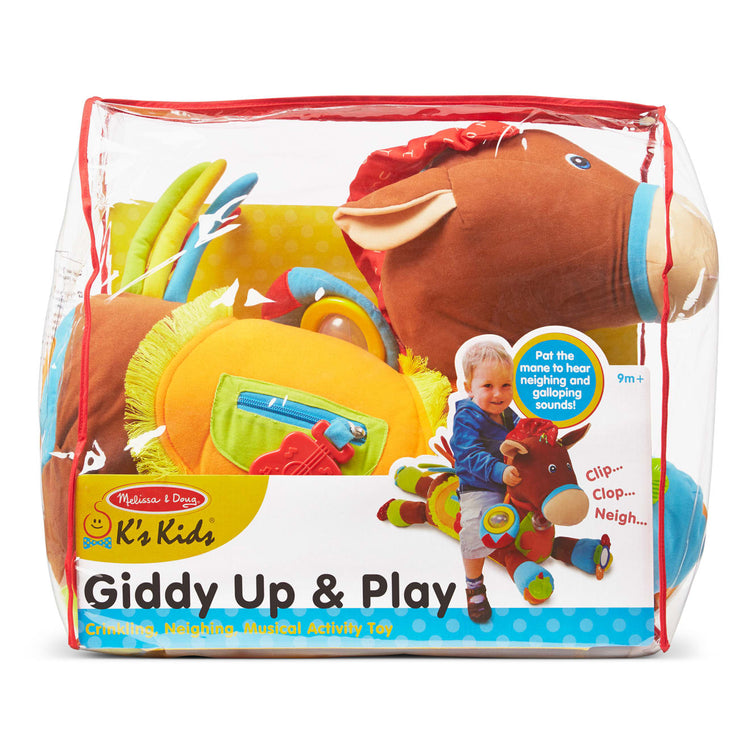 the Melissa & Doug Giddy-Up and Play Baby Activity Toy - Multi-Sensory Horse