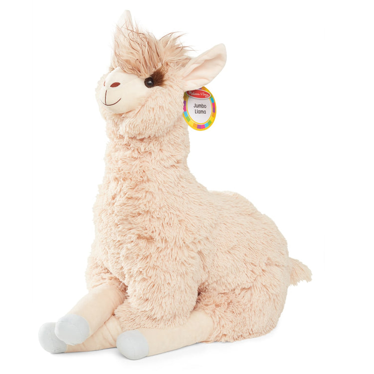 The loose pieces of the Melissa & Doug Jumbo Llama Stuffed Plush Animal (26 Inches Tall)