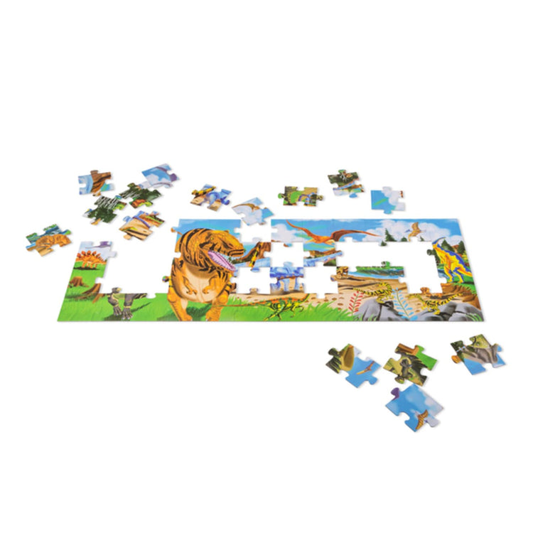 Melissa & Doug Land of Dinosaurs Floor Puzzle (48 pcs, 4 feet long)