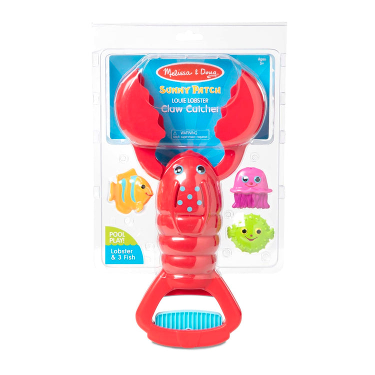 the Melissa & Doug Sunny Patch Louie Lobster Claw Catcher - Grab-and-Squeeze Pool Toy