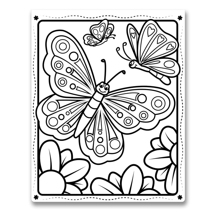 The front of the box for the Melissa & Doug On the Go Magicolor Coloring Pad - Friends and Fun