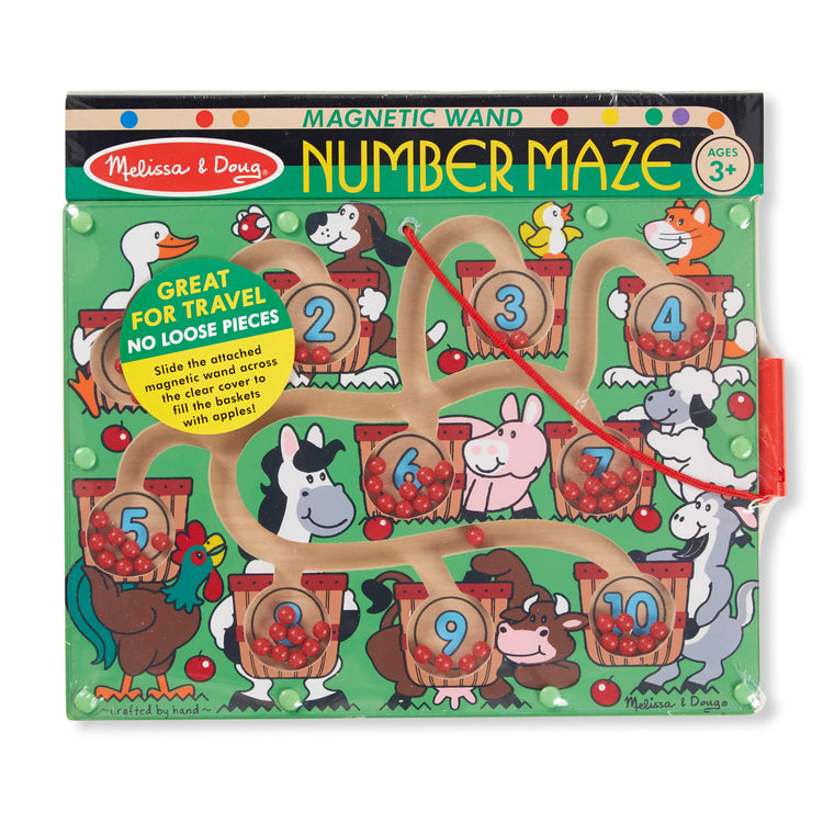 the Melissa & Doug Magnetic Wand Number Maze - Wooden Puzzle Activity