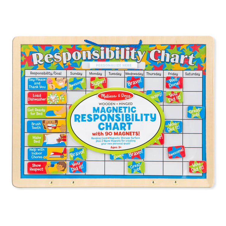 the Melissa & Doug Magnetic Responsibility Chart