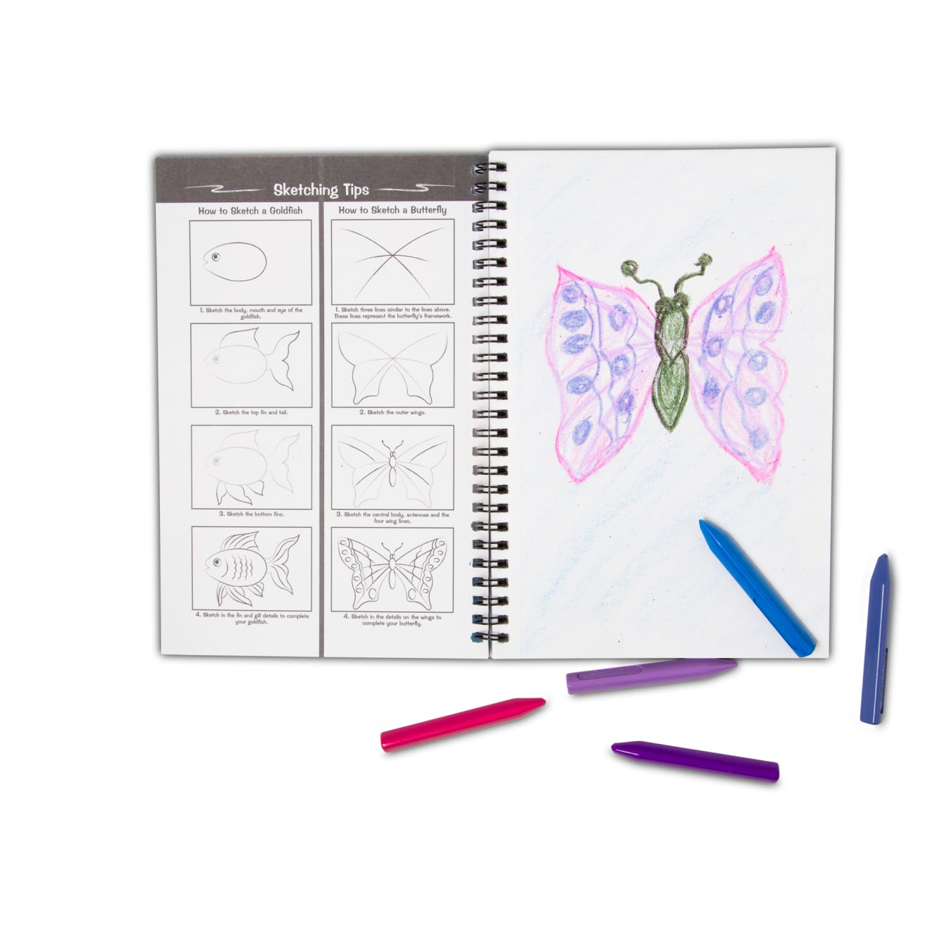 Paper Plane Design Artist Sketch Book 100 Pages (50 Sheets) Perforated 140  GSM Craft Book (Purple, A5 Pack of 2) : Amazon.in: Home & Kitchen