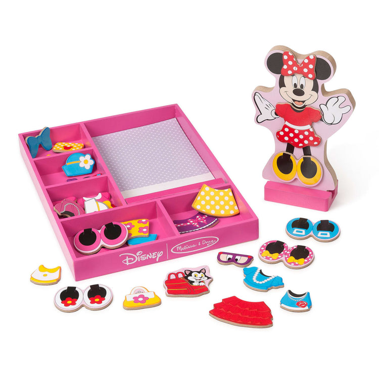 Melissa & Doug Disney Minnie Mouse Magnetic Dress-Up Wooden Doll Pretend Play Set (40 pcs)