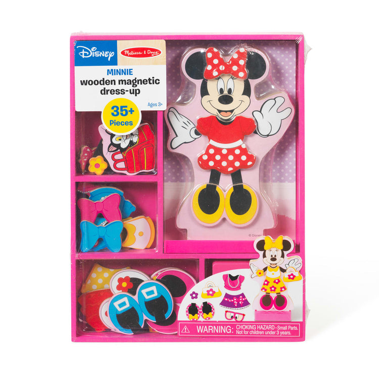 Melissa & Doug Disney Minnie Mouse Magnetic Dress-Up Wooden Doll Pretend Play Set (40 pcs)