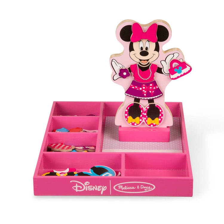 Melissa & Doug Disney Minnie Mouse Magnetic Dress-Up Wooden Doll Pretend Play Set (40 pcs)