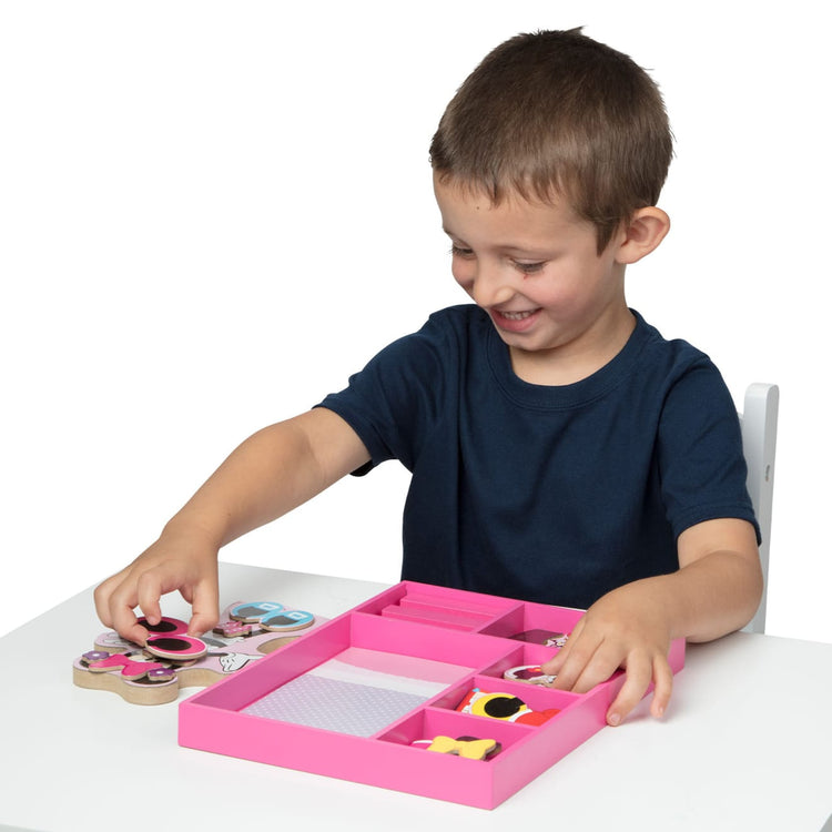 Melissa & Doug Disney Minnie Mouse Magnetic Dress-Up Wooden Doll Pretend Play Set (40 pcs)