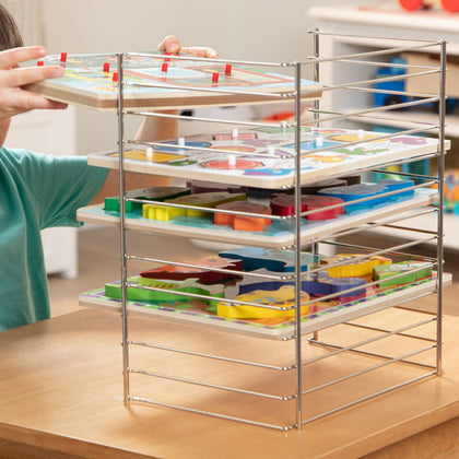 Wire Rack For Puzzles Multi-Fit Wire Puzzle Rack- Melissa and Doug