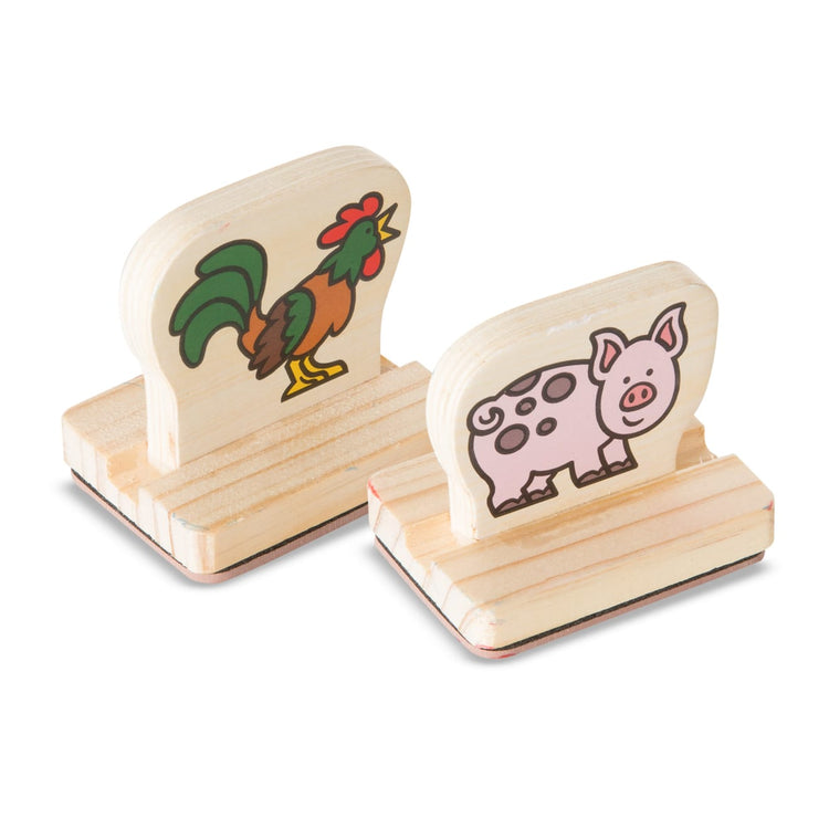 The front of the box for the Melissa & Doug My First Wooden Stamp Set - Farm Animals