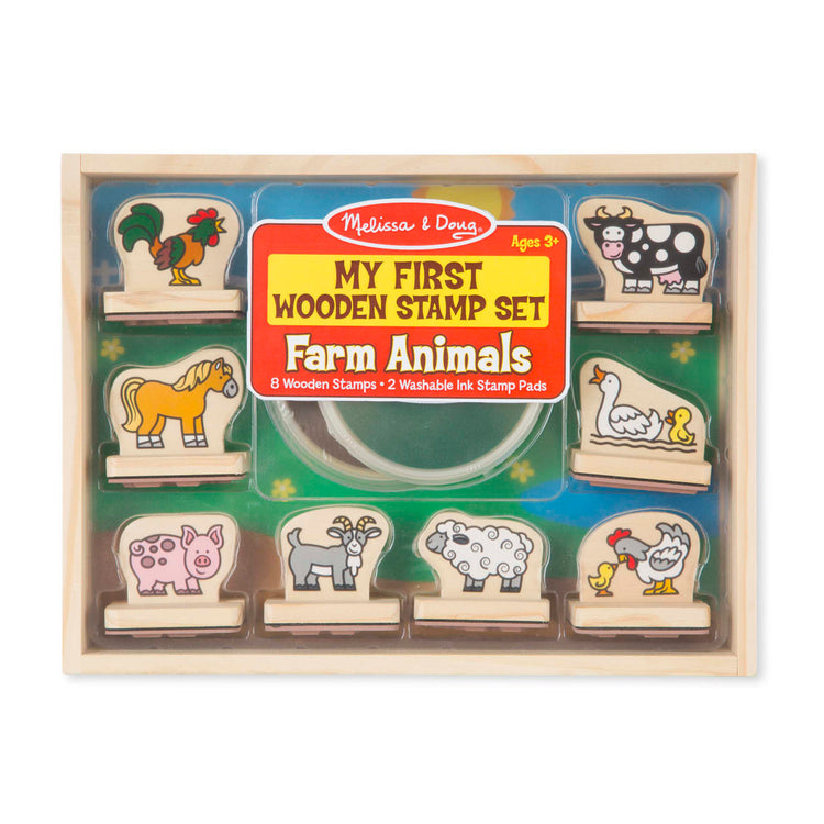 My First Wooden Stamp Set Farm Animals- Melissa and Doug