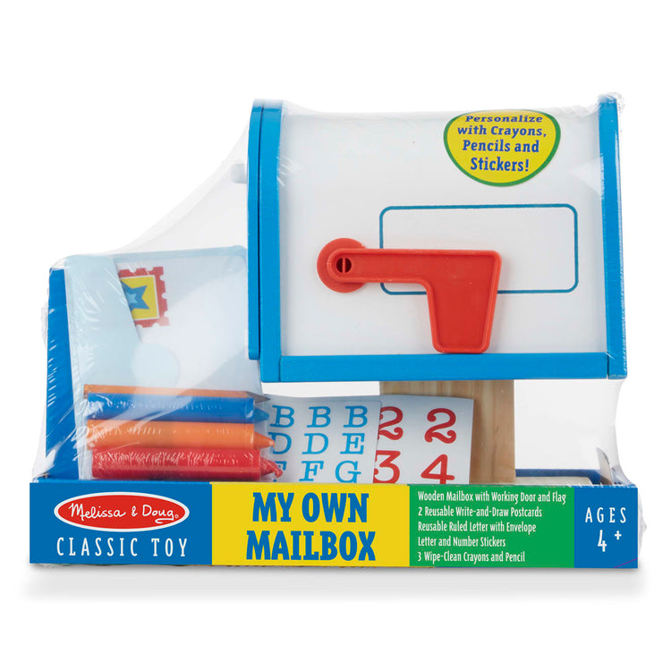 the Melissa & Doug My Own Wooden Mailbox Activity Set and Educational Toy