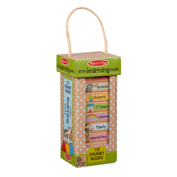 the Melissa & Doug Children's Book - Natural Play Book Tower: Little Learning Books