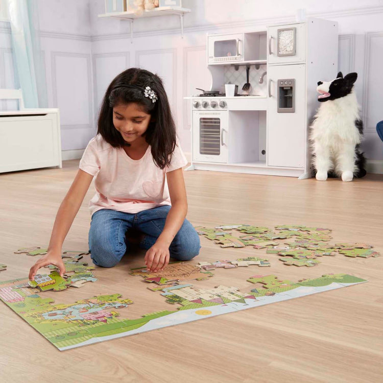 Melissa & Doug Natural Play Giant Floor Puzzle: Princess Fairyland (60 Pieces)