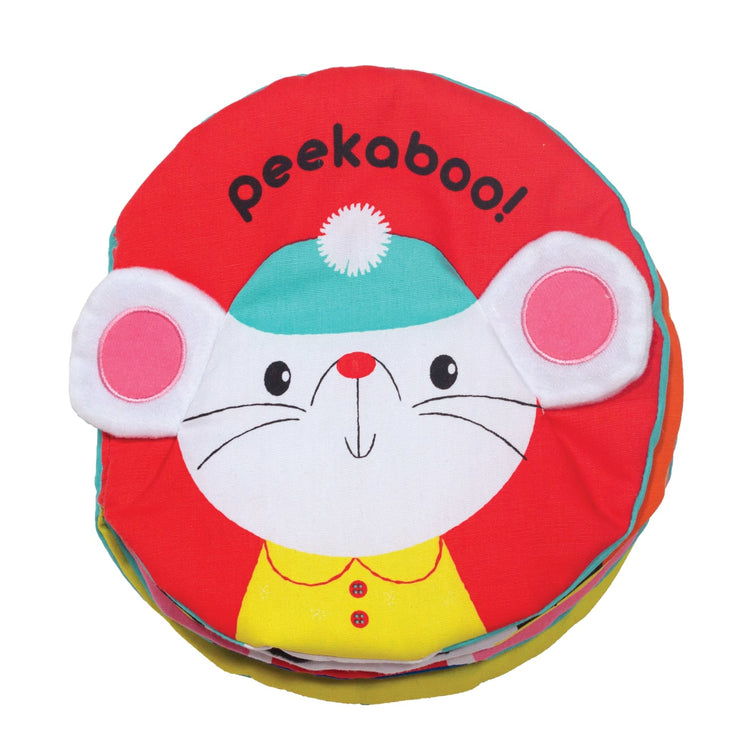 An assembled or decorated the Melissa & Doug Soft Activity Baby Book - Peekaboo