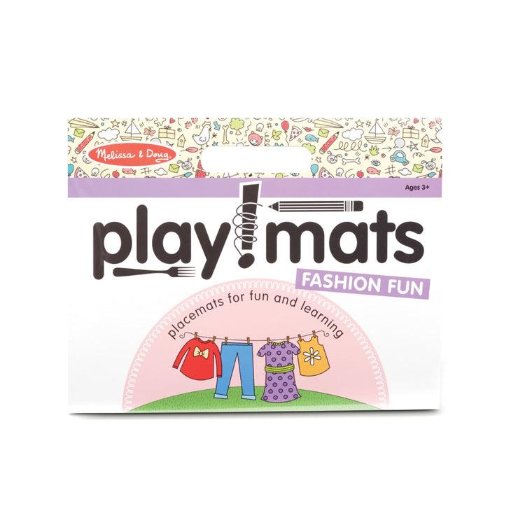 Melissa & Doug Playmats Fashion Fun Take-Along Paper Coloring And Learning Activity Pads (24 Pages)