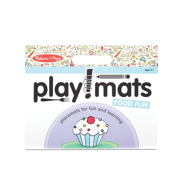 Melissa & Doug Playmats Food Fun Take-Along Paper Coloring And Learning Activity Pads (24 Pages)