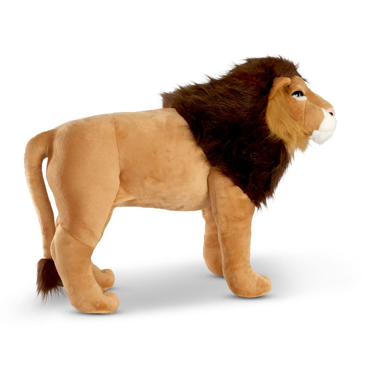 the Melissa & Doug Standing Lion Lifelike Stuffed Animal With Full Mane, More Than 2 Feet Tall, Nearly Three Feet Long