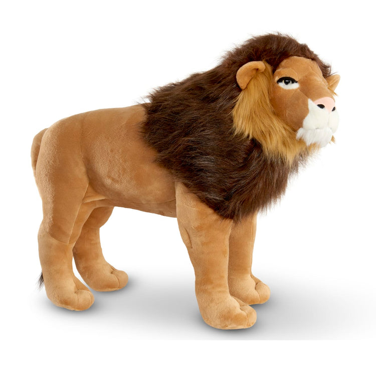 the Melissa & Doug Standing Lion Lifelike Stuffed Animal With Full Mane, More Than 2 Feet Tall, Nearly Three Feet Long