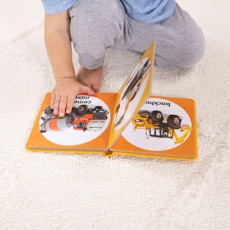 Melissa & Doug Children’s Book – Poke-a-Dot: Construction Vehicles (Board Book with Buttons to Pop)