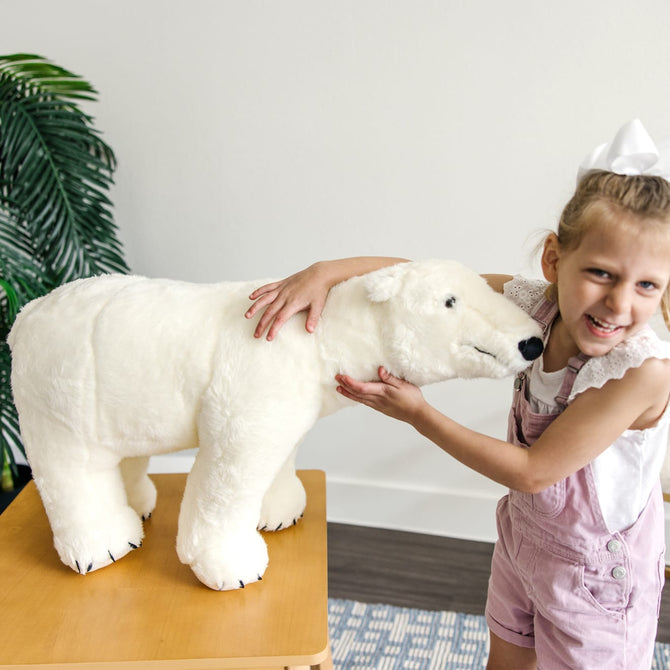 Giant Stuffed Animal Polar Bear | Melissa & Doug