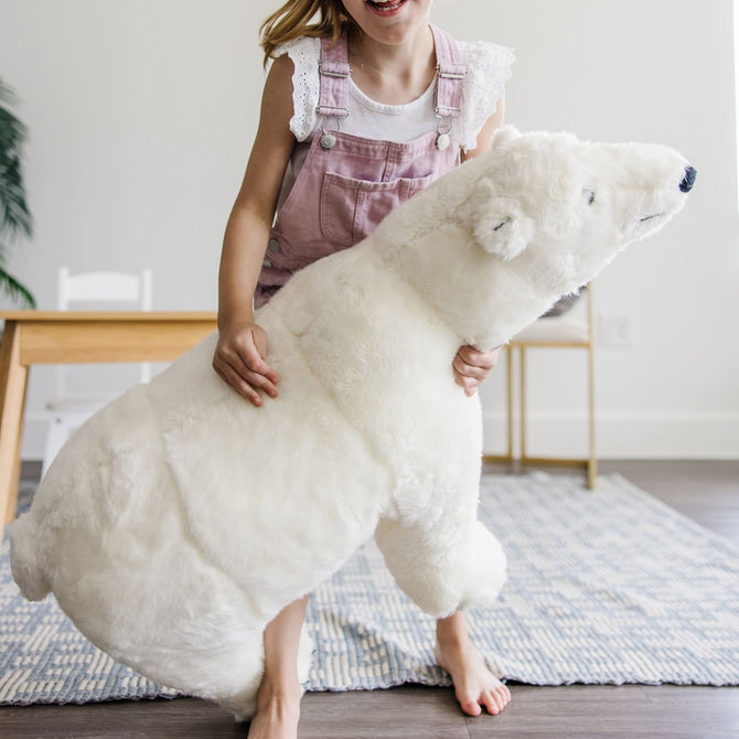 Giant Stuffed Animal Polar Bear | Melissa & Doug
