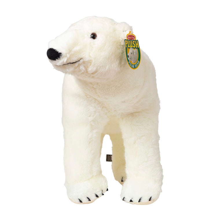the Melissa & Doug Giant Polar Bear - Lifelike Stuffed Animal (nearly 3 feet long)